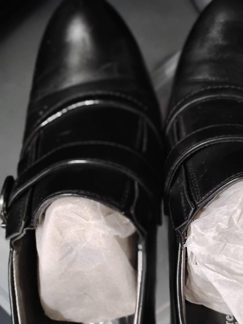 Pierre Dumas dress career heels      2 " black, silver hardware    8W